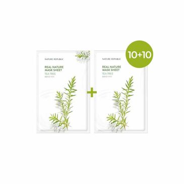 NATURE REPUBLIC TEA TREE REAL NATURE MASK SHEET 10+10 | ЦАЙНЫ МОД 