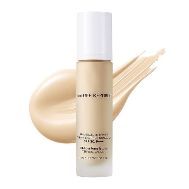 Provence Air Skin Fit One Day Lasting Foundation Y21 Pure vanilla SPF30 PA++