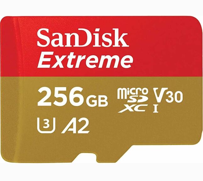 Sandisk extreme 256gb 4k uhd 190mb/s micro sd card zarna.