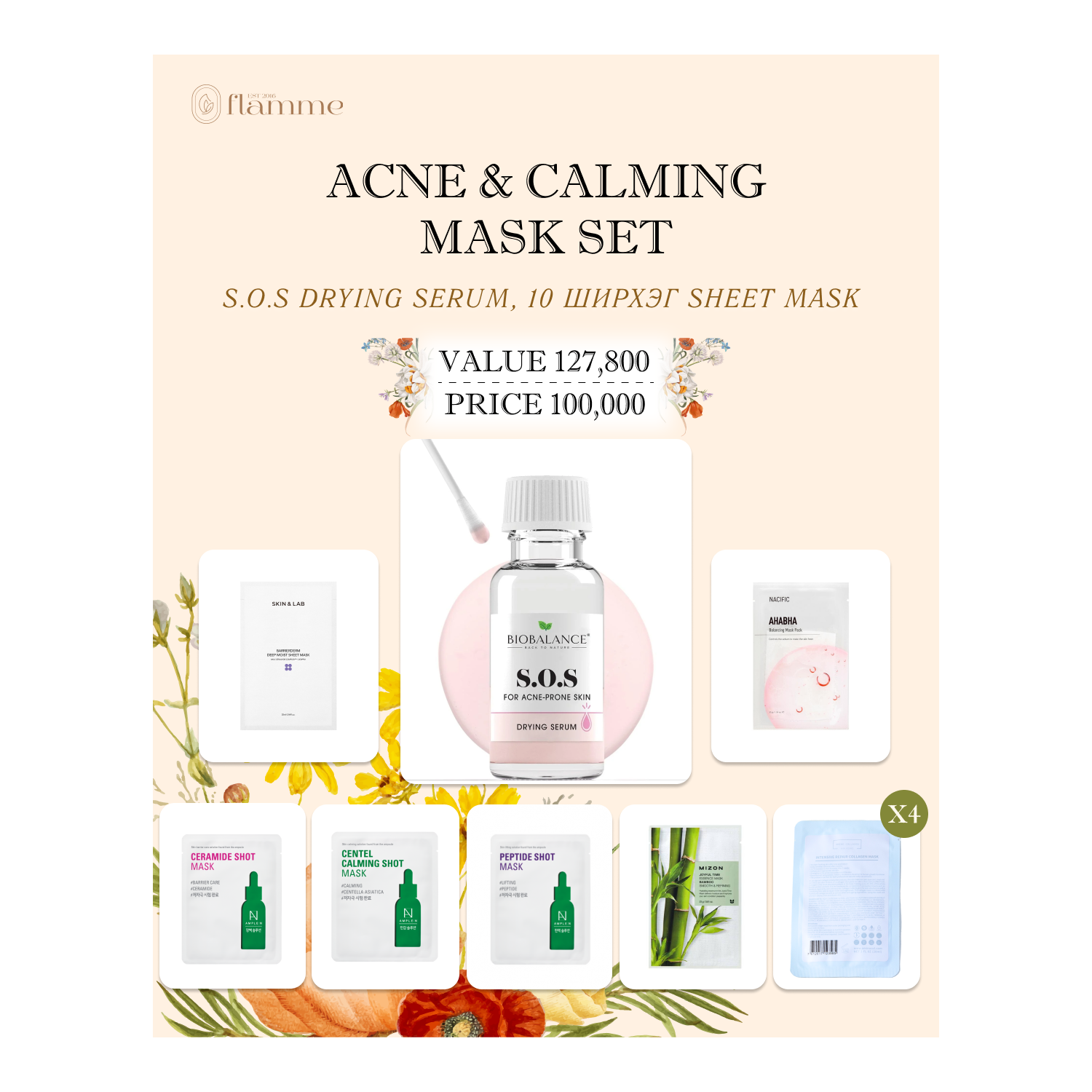ACNE & CALMING МАСК СЕТ 