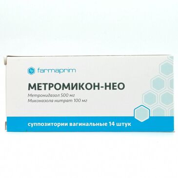 Метромикон Нео үтрээ лаа 500мг+100мг /Farmaprim SRL/ №14