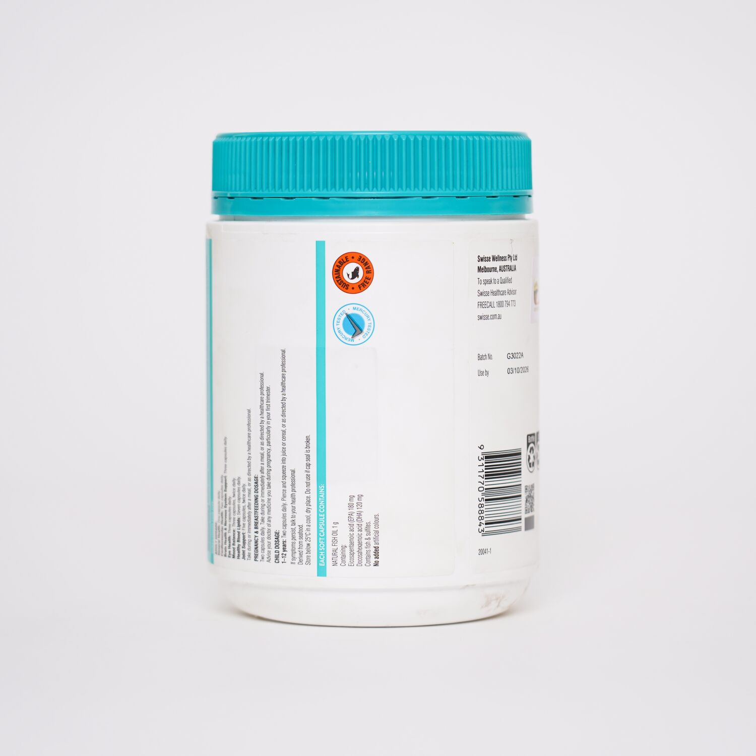Swisse Wild fish oil 1000mg №400