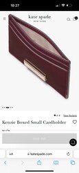 Kate spade card holder
