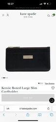 Kate spade card holder big