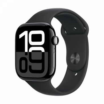 	Apple Watch Series 10 GPS 46mm Jet Black Aluminium Case with Black SB M/L MWWQ3ZP/A