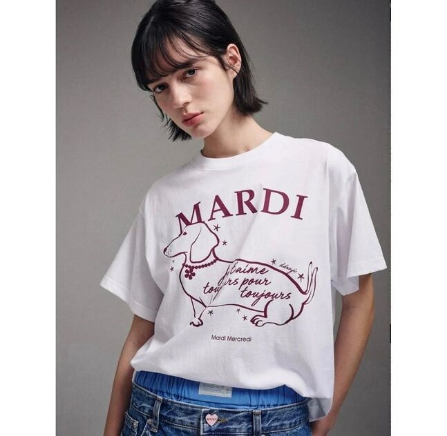 Mardi 100% даавуун tshirt 