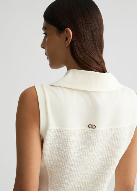 DRESS W. KNITTED