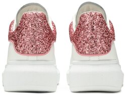 Alexander mcqueen oversized sneaker 'white pink glitter'