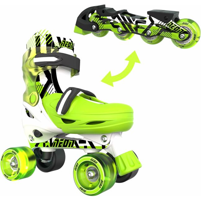 NC46G4 YVOLUTION Neon combo skates ( 30-33 размер, Ногоон)