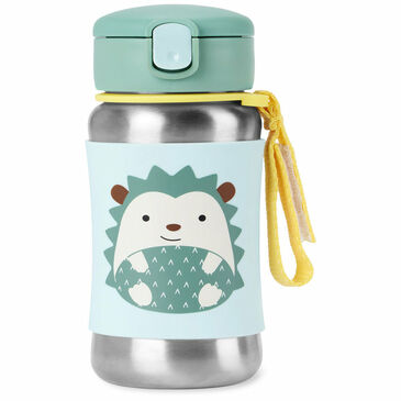 ZOO Stainless Steel Straw Bottle Hedgehog