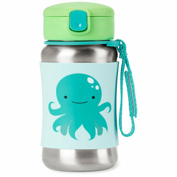 ZOO Stainless Steel Straw Bottle Octopus