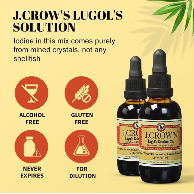 J.crow's® lugol's solution of iodine 2%