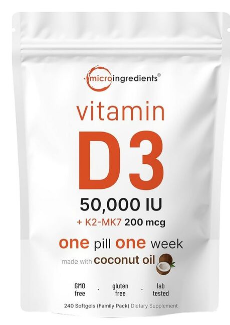 Microingredients d3 50000iu k2 200mcg
