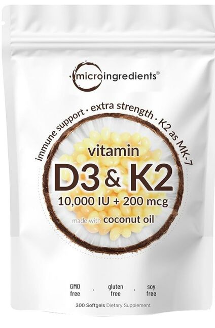 Microingredients d3 10000iu k2 200mcg