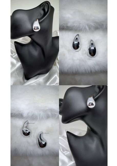 Drop earrings (silver piercing)