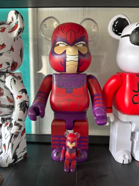 Magneto 400% + 100% keychain bearbrick