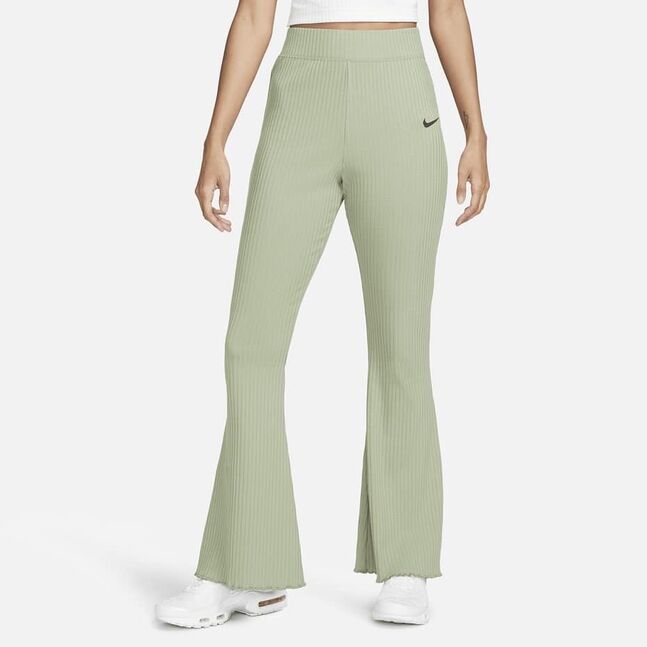 Nike Women's High-Waisted Ribbed Jersey Flared