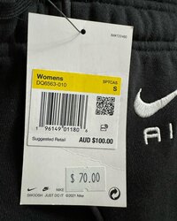 Nike Mid-Rise Air Fleece Joggers