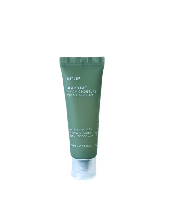 ANUA MINI HEARTLEAF SUCCINIC MOISTURE CLEANSING FOAM 25ML