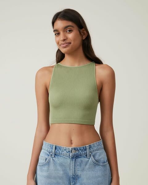 Cotton on Seamless Benni High Neck Tank