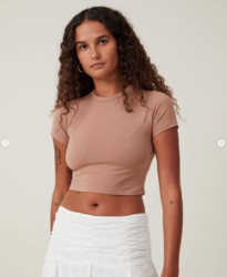 Cotton on Micro Crop Tee 