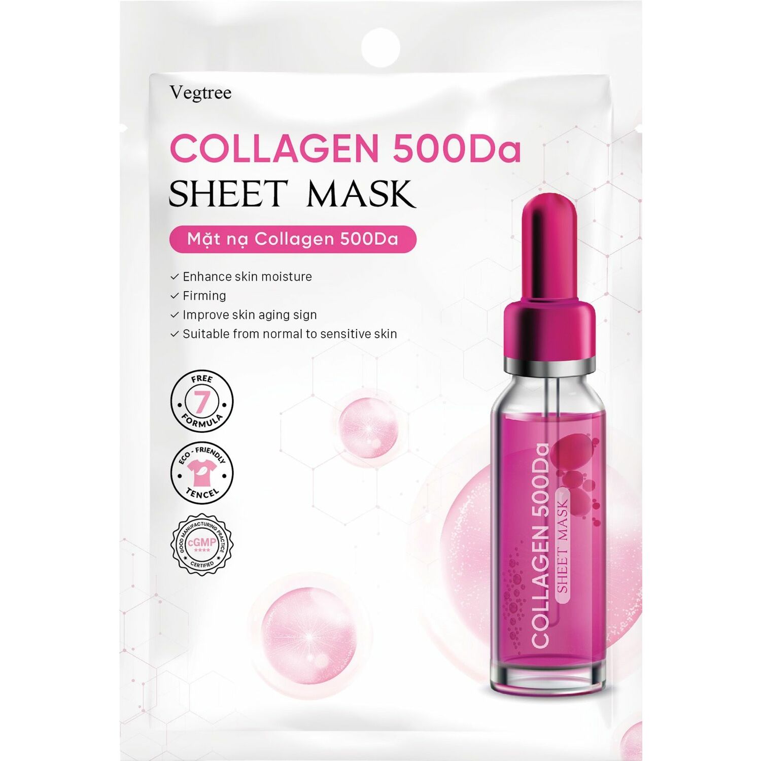 Collagen 500Da sheet mask 