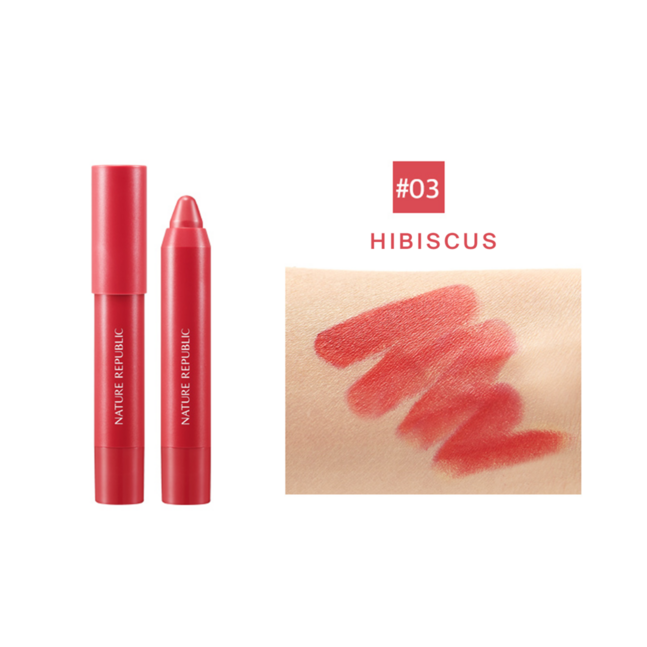 BY FLOWER ECO CRAYON LIP VELVET 03 HIBISCUS