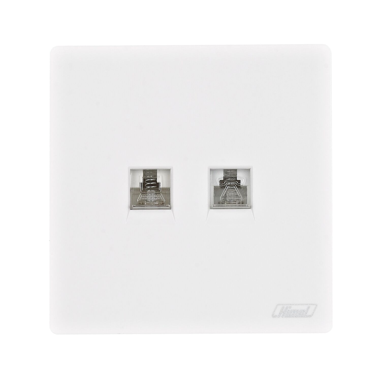 2 Gang Telephone & Cat 6 Data Socket