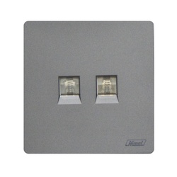 2 Gang Telephone & Cat 6 Data Socket