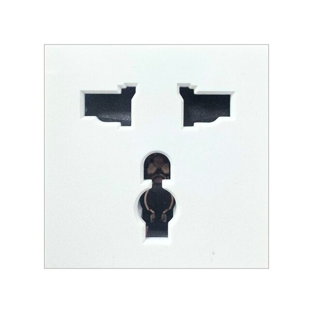 Socket module, Floor Series, Universal, white