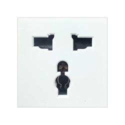 Socket module, Floor Series, Universal, white