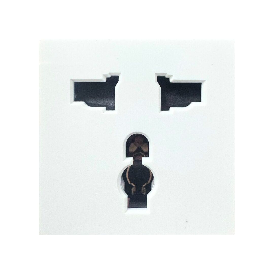 Socket module, Floor Series, Universal, white