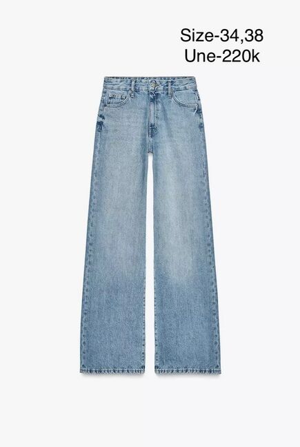 Zw collection wide-leg mid-rise jeans