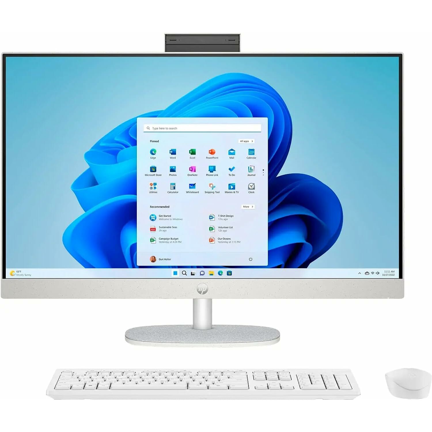 HP 27 CR0008L AIO i5-1334U 16GB DDR4 3200 SODIMM 512GB SSD FHD 27" Суурин компьютер