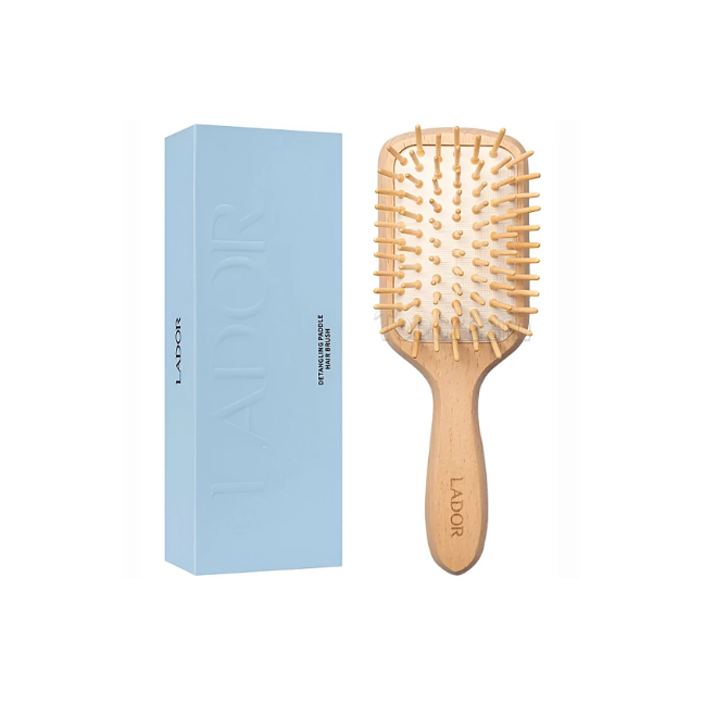 LADOR DETANGLING PADDLE HAIR BRUSH #WOOD