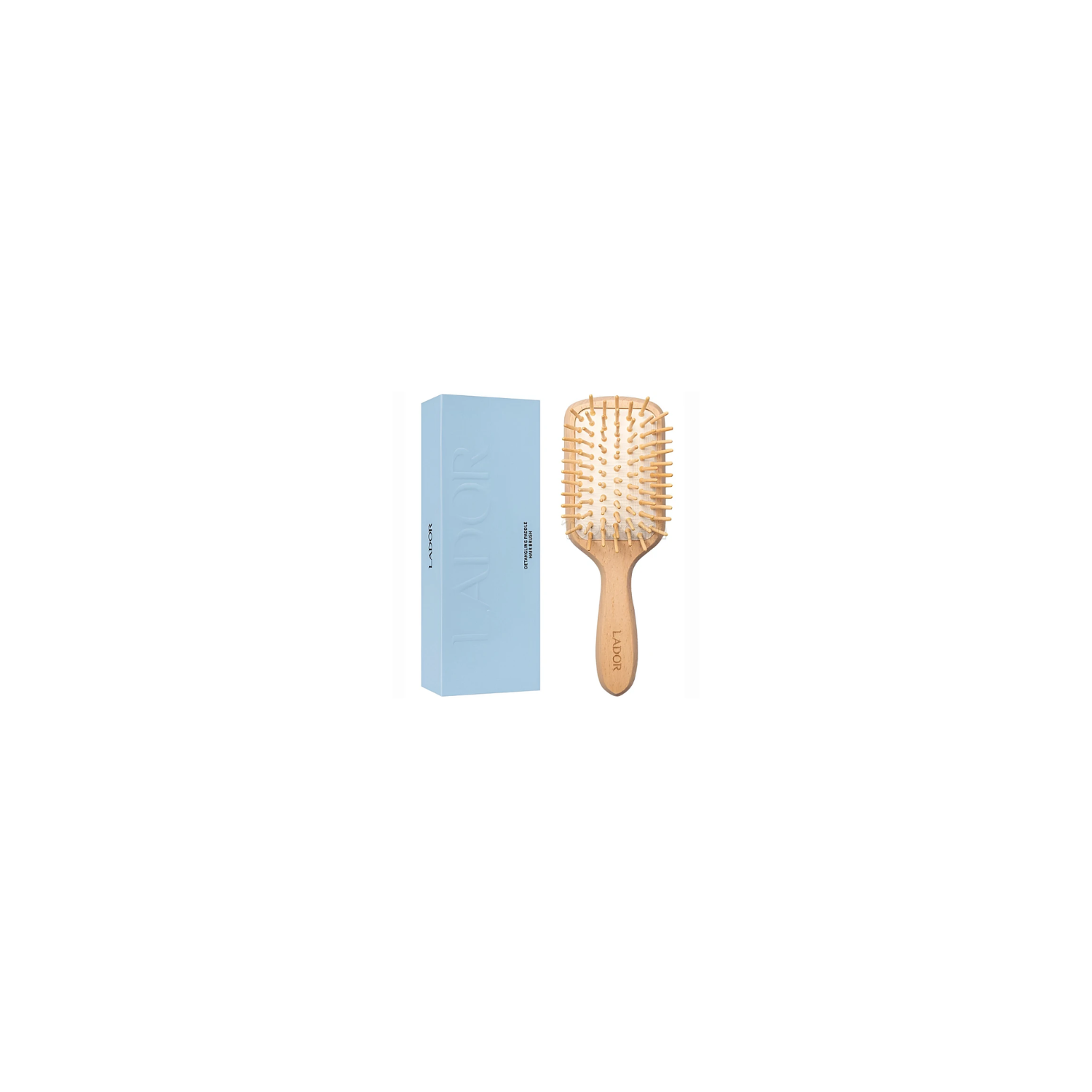 LADOR DETANGLING PADDLE HAIR BRUSH #WOOD