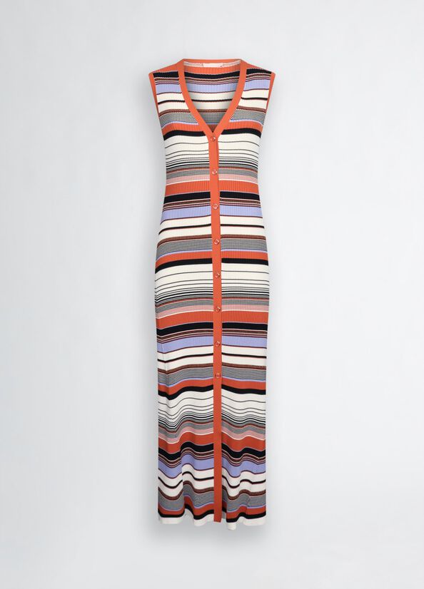 DRESS W. KNITTED