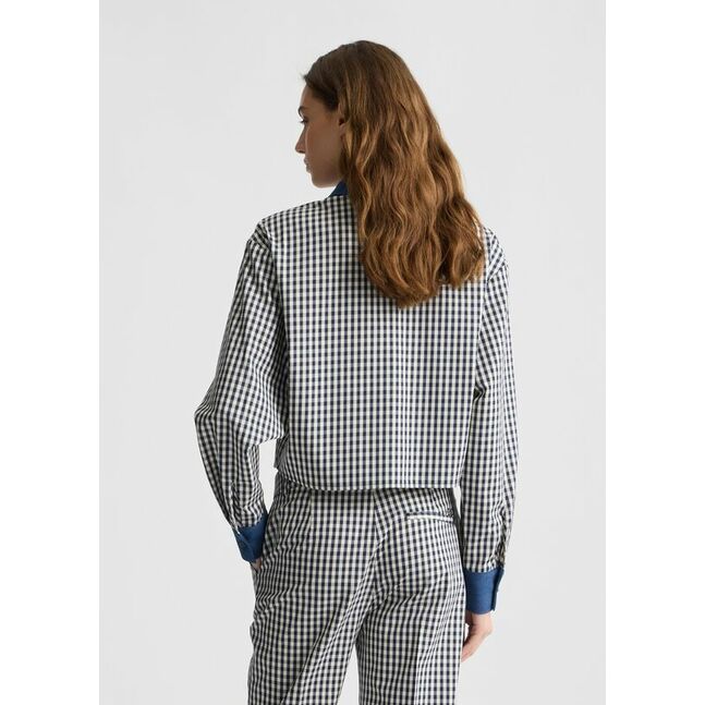BLOUSE W. WOVEN