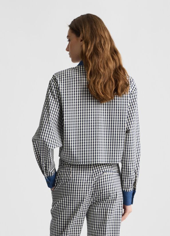 BLOUSE W. WOVEN