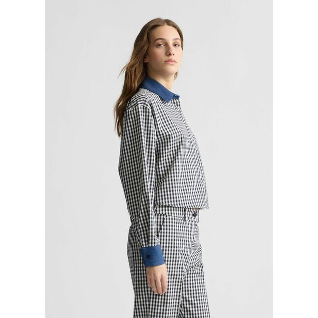 BLOUSE W. WOVEN