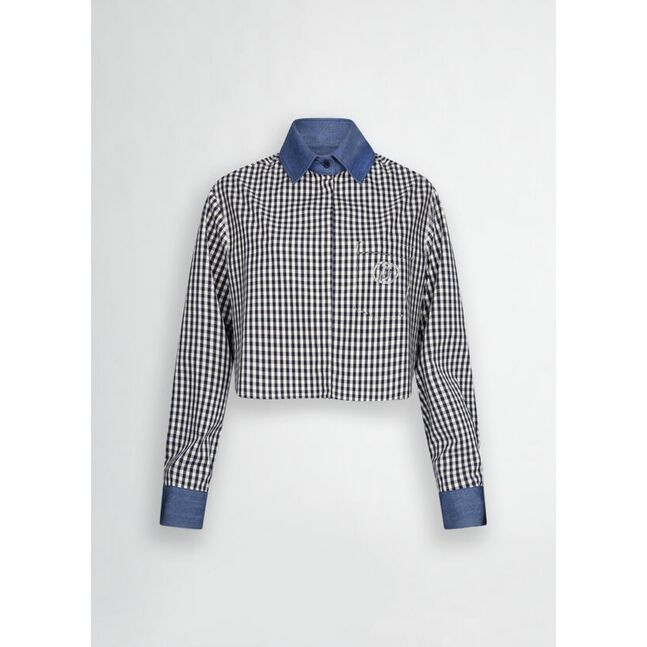 BLOUSE W. WOVEN