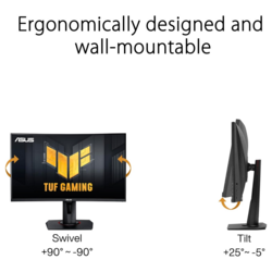 Asus tuf gaming vg27vqm 27'' 240hz curved monitor