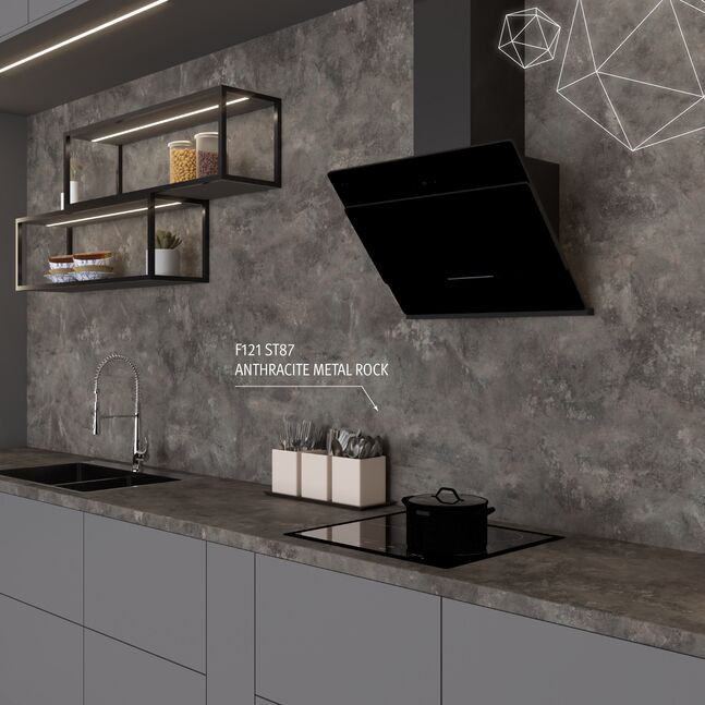 F121 ST87 Anthracite Metal Rock
