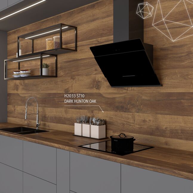 H2033 ST10 Dark Hunton Oak