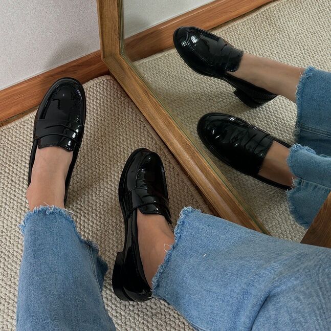 Zara black loafer 