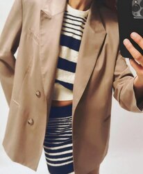 Zara camel oversize blazer