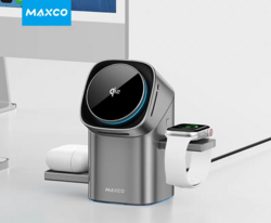 Mexico touch control rotating magnetic wireless charger  