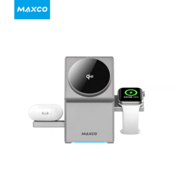 Mexico touch control rotating magnetic wireless charger  