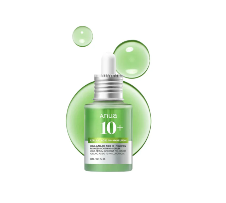 ANUA AZELAIC ACID 10 HYALURON REDNESS SOOTHING SERUM 30ml GLB