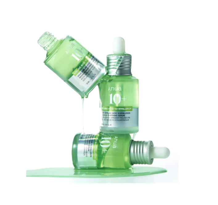 ANUA AZELAIC ACID 10 HYALURON REDNESS SOOTHING SERUM 30ml GLB